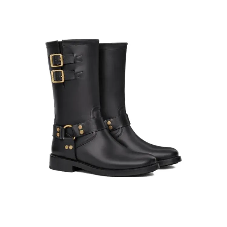 CELINE Ankle Boots 4cm Women's Black-2