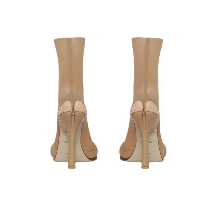 Burberry Sock-style Stretch Ankle Boots-3
