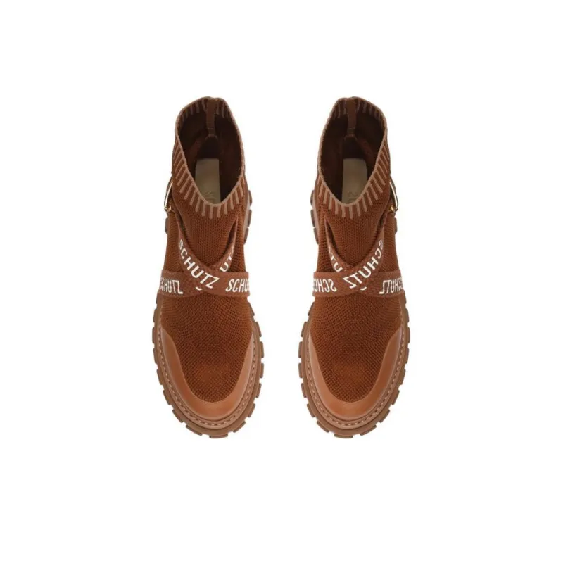 Schutz Tratorada Ankle Boots 6.5cm Women's Brown-4