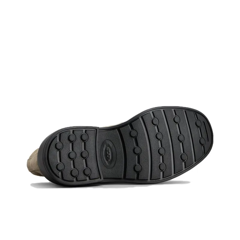TOD'S Desert Round Toe Lace Up Boots-3
