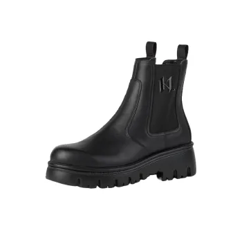 KARL LAGERFELD / Karl Lagerfeld Jeans Monogram Kombat Leather Boots