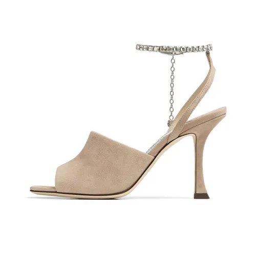 Jimmy Choo Sae 90 Slim Heel High Heels 9cm Women's Nude