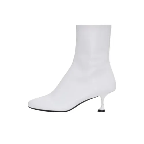 PROENZA SCHOULER Tee Ankle Boots 6cm Women's White