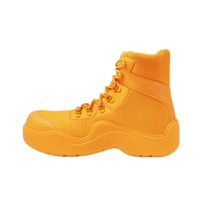 Bottega Veneta Puddle Bomber Ankle Boot Tangerine-0