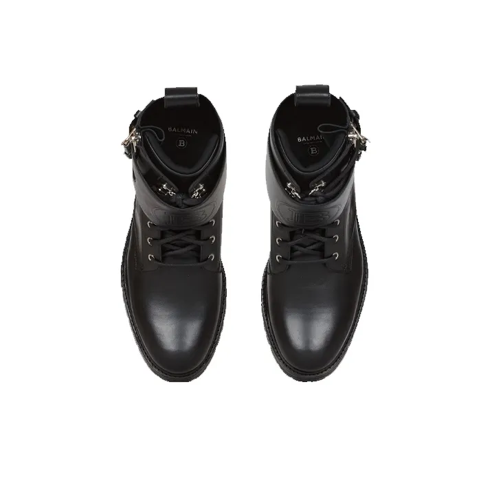 BALMAIN Phil Ranger Ankle Boots Men's Black-3
