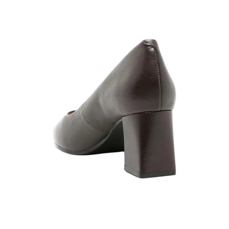 Sarah Chofakian Scarpin Francesca Block Heel High Heels 5cm Women's Gray Black-3