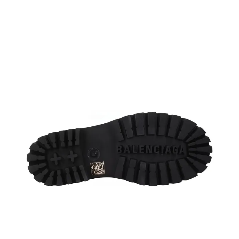 Balenciaga Strike Lace Up Boots 'Black' Women's-4