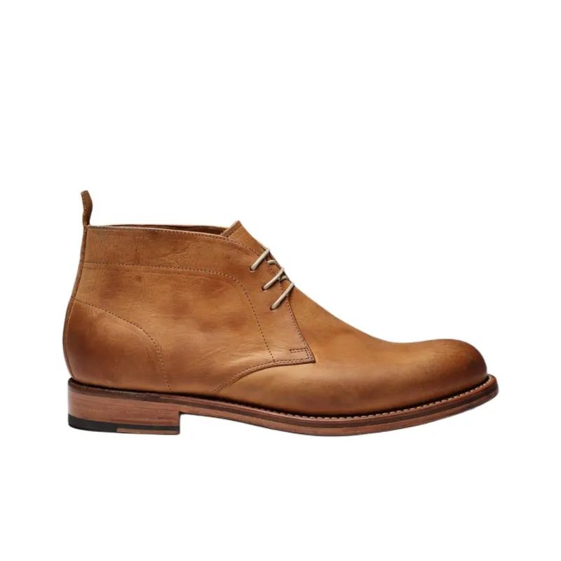GRENSON Cheste Ankle Boots Men's Ginger Yellow-1