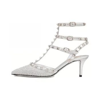 Valentino Garavani Rockstud Ankle Strap Pumps