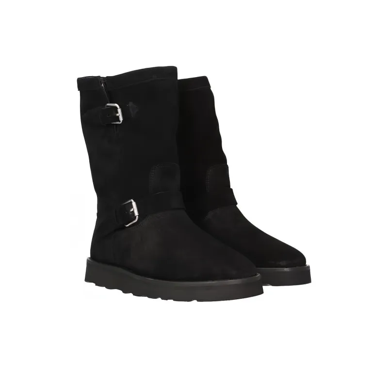 KENZO Buckle-detail Suede Boots-1
