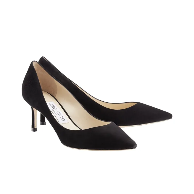 Jimmy Choo ROMY Slim Heel High Heels 6cm Women's Black-3