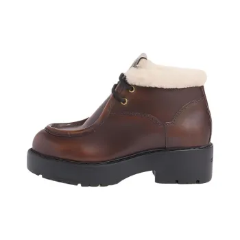 MIU MIU Ankle Boots 5.5cm Women's Ochre Brown