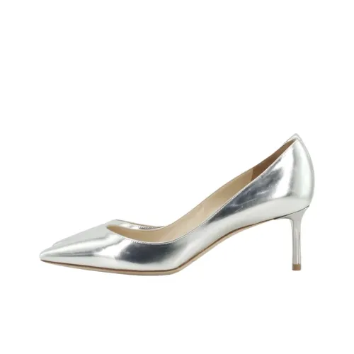 Jimmy Choo ROMY Slim Heel High Heels 6cm Women's Silver