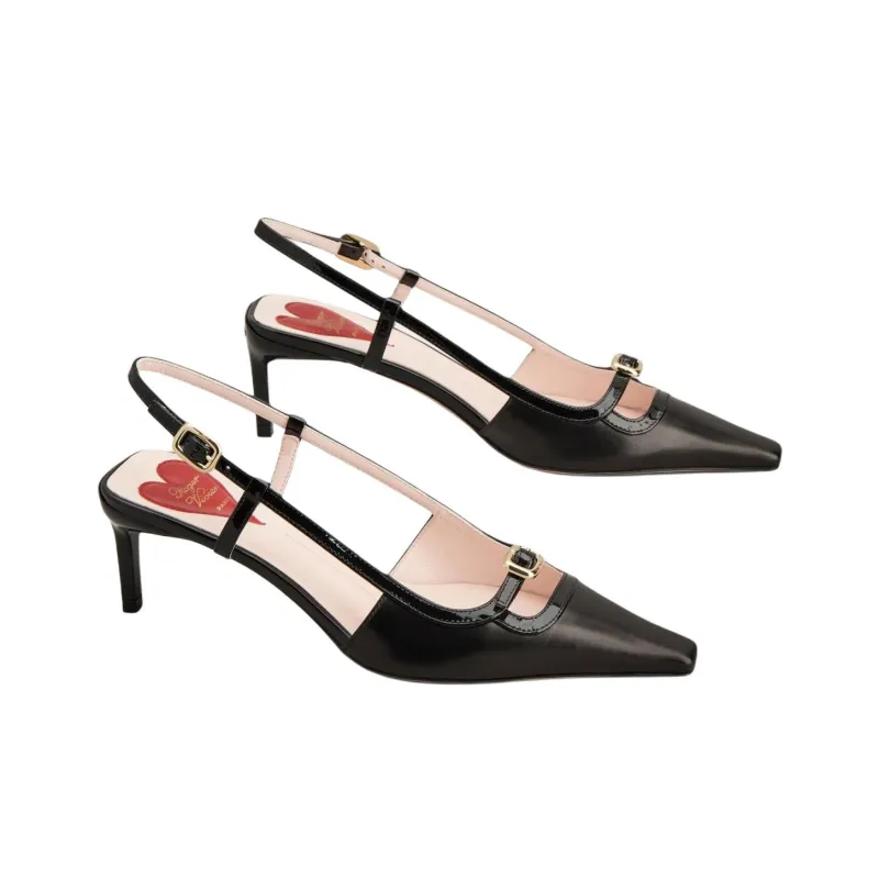 Roger Vivier Pointed Toe Slingback Pumps-2