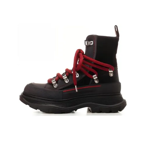 Alexander McQueen Tread Slick Short Martin Boot 5cm Women's Black