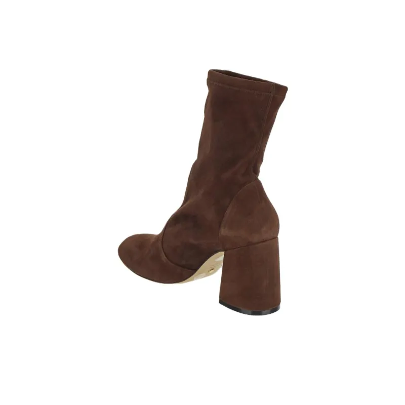 stuart weitzman Round-toe 85mm Suede Boots-3