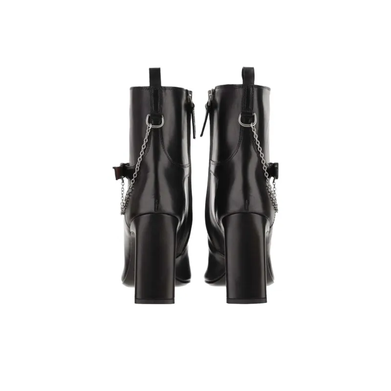 SARTORE Ankle Boots 9cm Women's Black-3