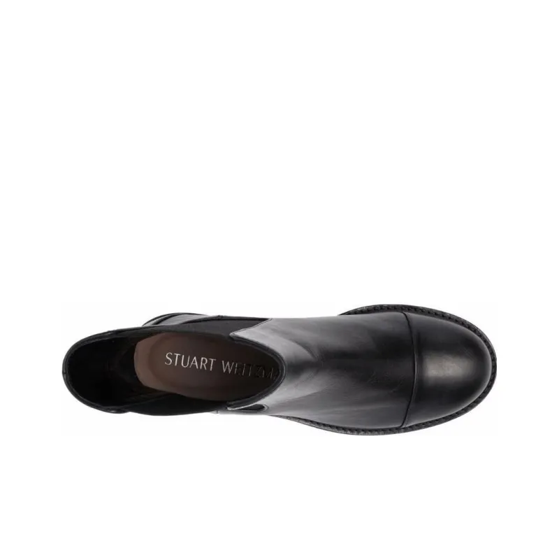 Stuart Weitzman/SW FRANKIE LIFT BOOTIE Short Chelsea Boots 3cm Women's Black-4