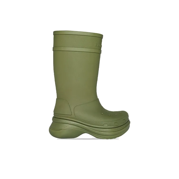 Balenciaga X Crocs Boot Green-1