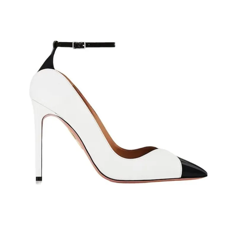 AQUAZZURA Pinot 85mm Leather Pumps-1