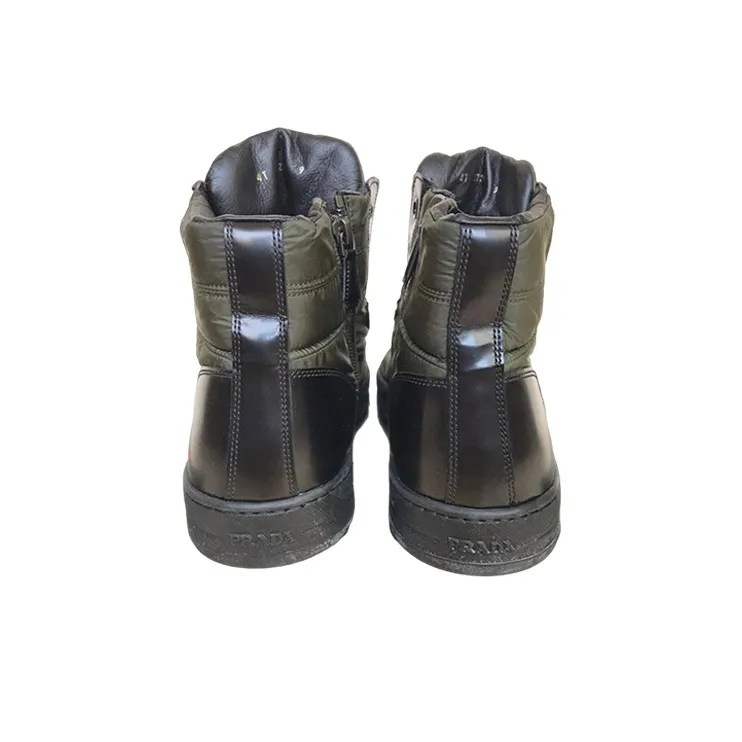 PRADA Ankle Boots Men Green-1