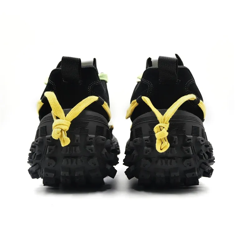 Hong Kong Meng Chunky Sneakers Unisex Low Top Black-5