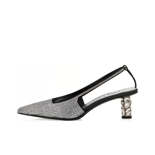 TOM FORD Chunky Heel High Heels 5cm Women's Silver