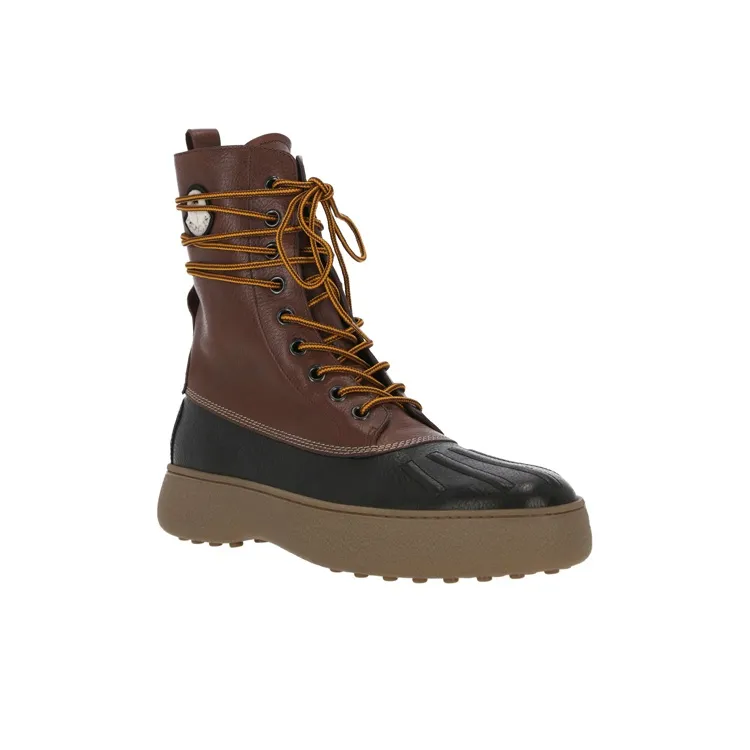 Moncler Short Ankle Boots Men's Brown-1