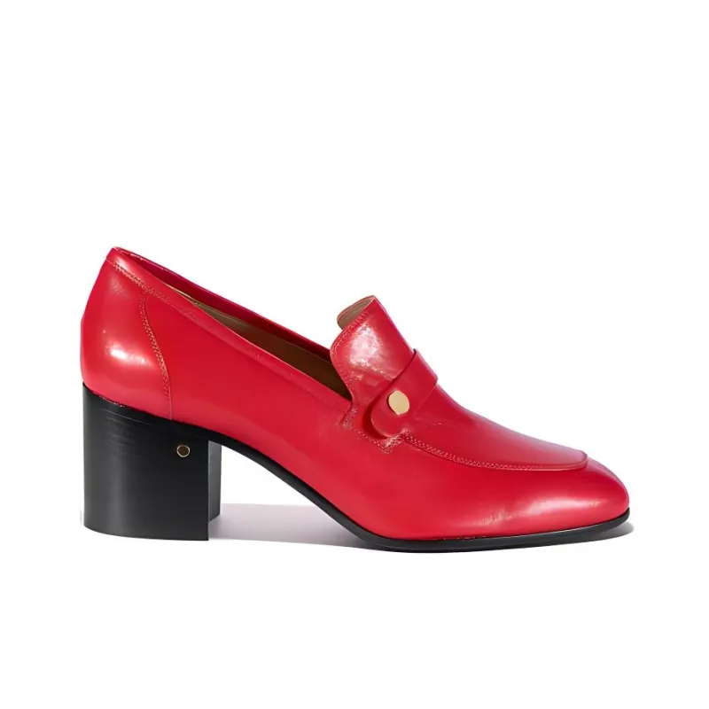 Laurence Dacade Chunky Heel High Heels 7cm Women's Red-1