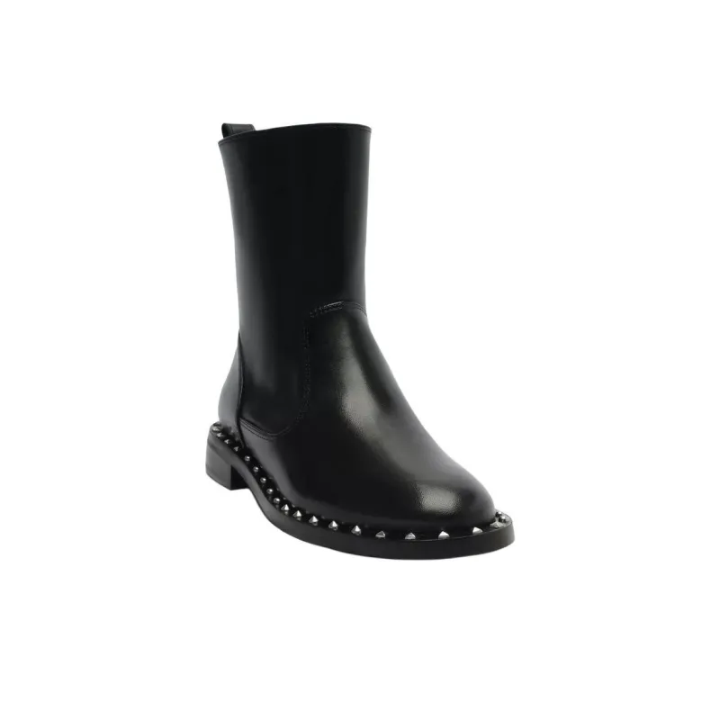Schutz Bennie Mid Cal Ankle Boots Women's Black-2