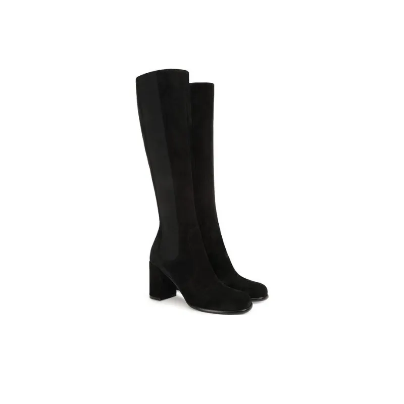 SERGIO ROSSI Sr Aden Knee-High Chelsea Boots 7.6cm Women's Black-2