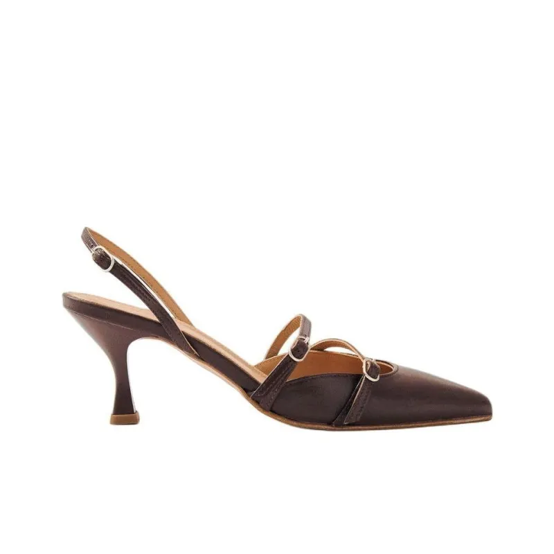 ALOHAS Joelle Slim Heel High Heels 4cm Women's Brown-1