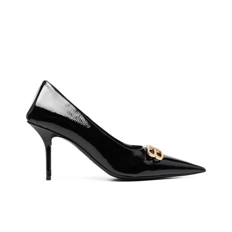 Balenciaga Square Knife Bb 80mm Pumps 'Black Shiny Lambskin' Women's-1