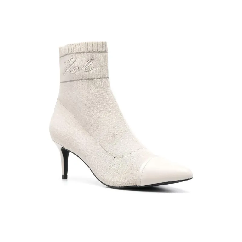 KARL LAGERFELD Pandara Pointed-toe Ankle Boots-2