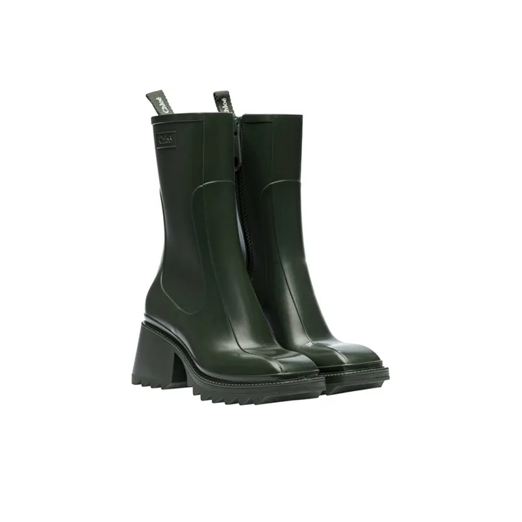 Chloe Knee high Boots Women's Forest Green-2