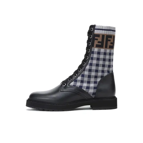 FENDI Rockoko Martin Boot Women's Black