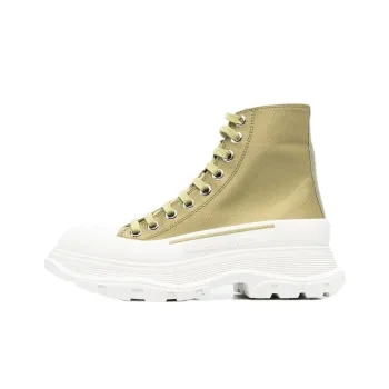 Alexander McQueen Tread Slick Boots 'Olive Green' Women's
