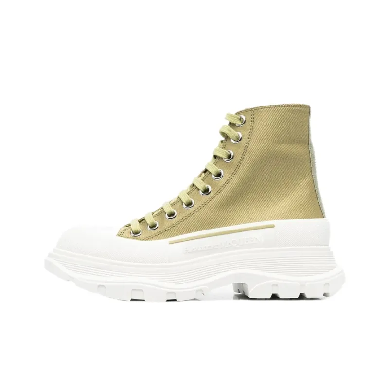 Alexander McQueen Tread Slick Boots 'Olive Green' Women's-0