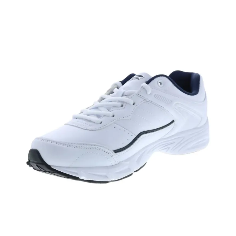 FILA Memory Sportland Anti-Slip Wear-Resistant Low-Top Casual Running Shoes Men's White-2