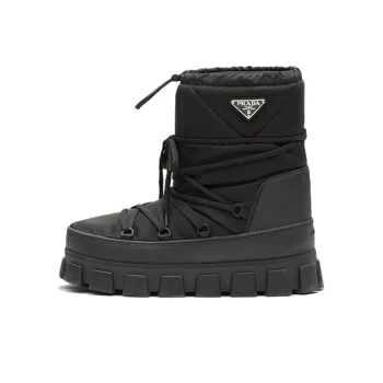 PRADA Nylon Gabardine Après Ski Boots