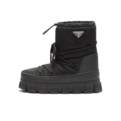 PRADA Nylon Gabardine Après Ski Boots