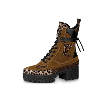 LOUIS VUITTON Laureate Boots 'Brown Yellow' Women's