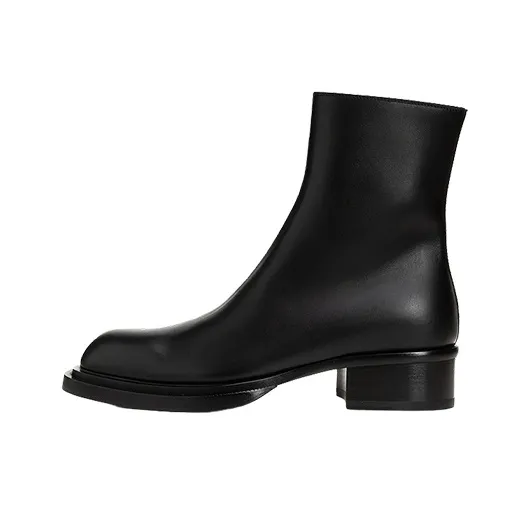 Alexander McQueen Cuban Stack Ankle Boots-0