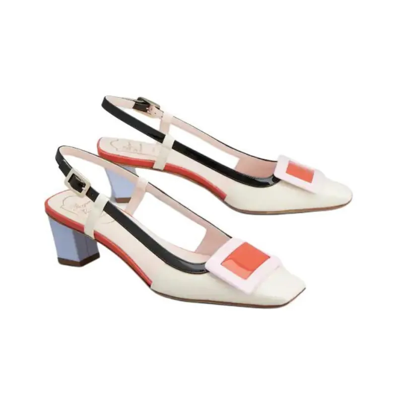 Roger Vivier Covered Buckle Slingback Pumps-2
