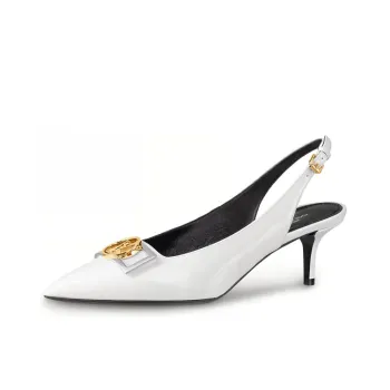 LOUIS VUITTON Insider Slim Heel High Heels 5.5cm Women's White