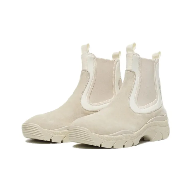 John Elliott Short Chelsea Boots Men's Beige-2
