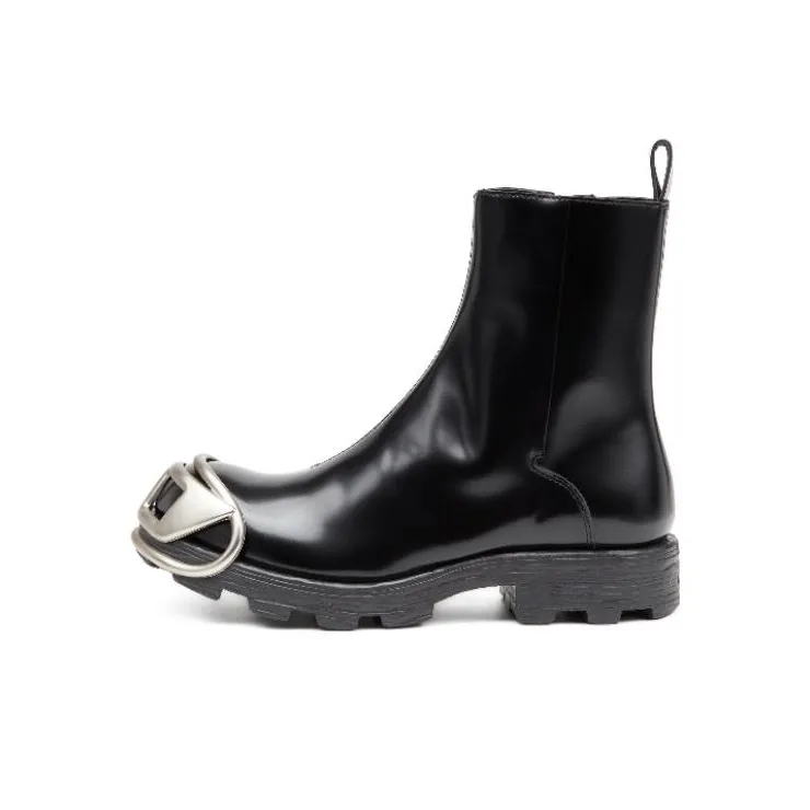 DIESEL D-Hammer Zip D Denim Ankle Boots-0