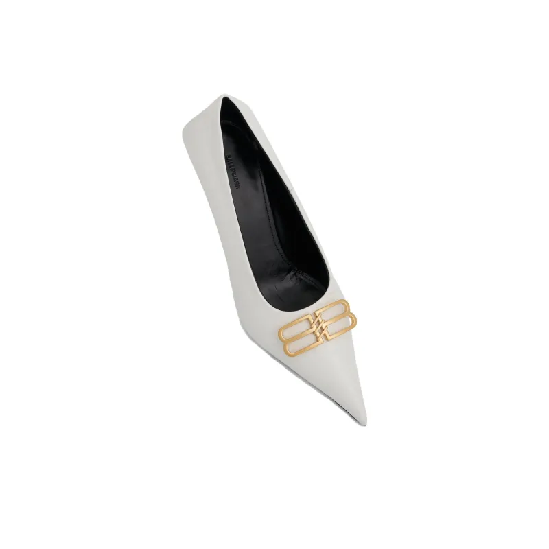 Balenciaga Slim Heel High Heels Women's White-4