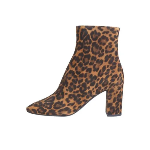 SAINT LAURENT Ankle Boots Women's Brown