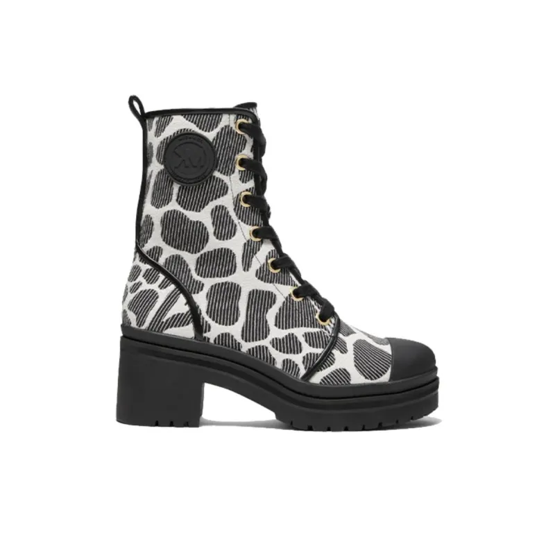 MICHAEL KORS Corey Fashion Ankle Boots Women's Black White-1